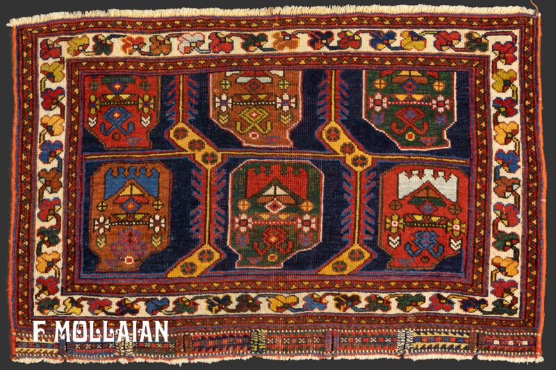 Antique Persian Afshari Rug n°:82397606
